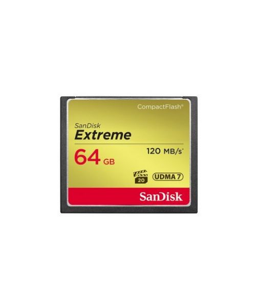 SanDisk Extreme CF 120MB/s, 85MB/s write, UDMA7, 64GB resmi